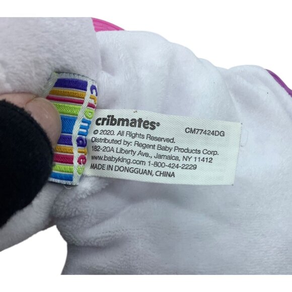 Cribmates Baby Unicorn Teether Plush Toy Soft Lil Dreamer Design 9” Multicolor - Picture 4 of 7